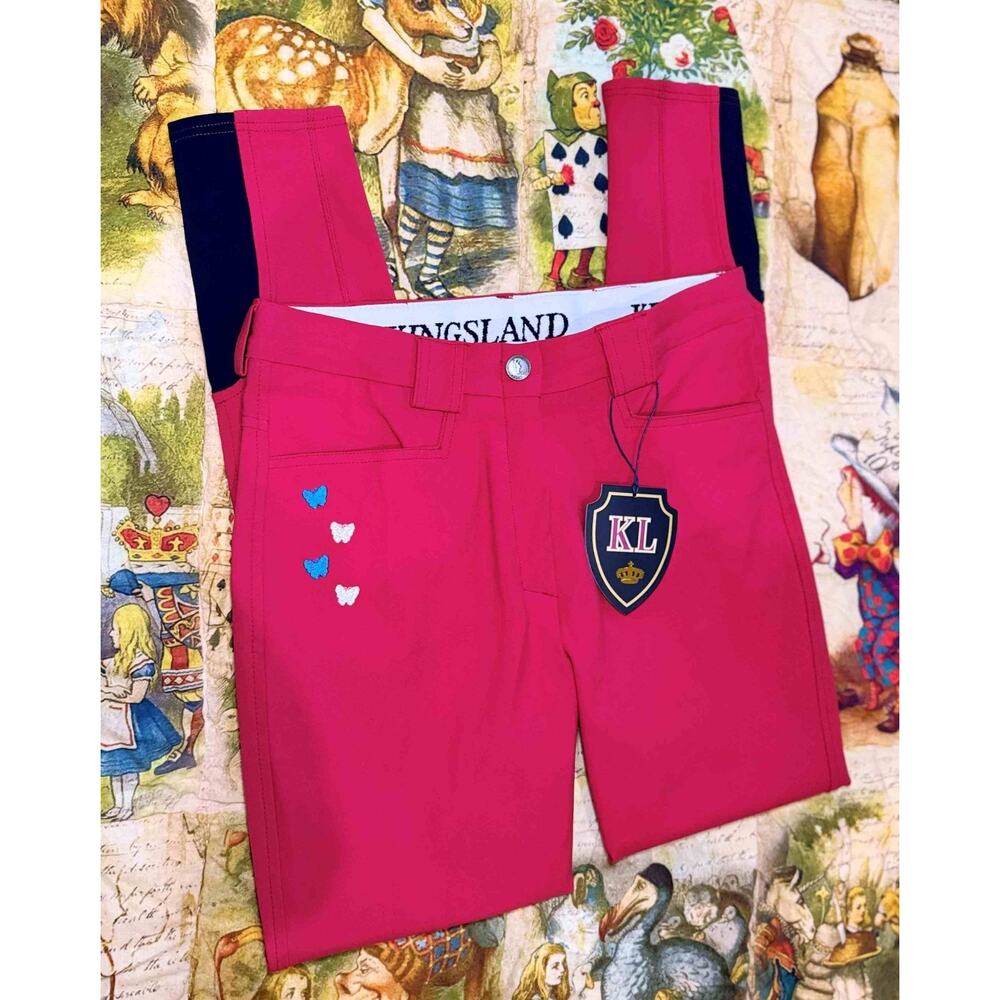 Kingsland Kelly Red Riding Breeches Size EU 34 US 24 / 26 NWT Daisy Butterflies - Picture 5 of 14